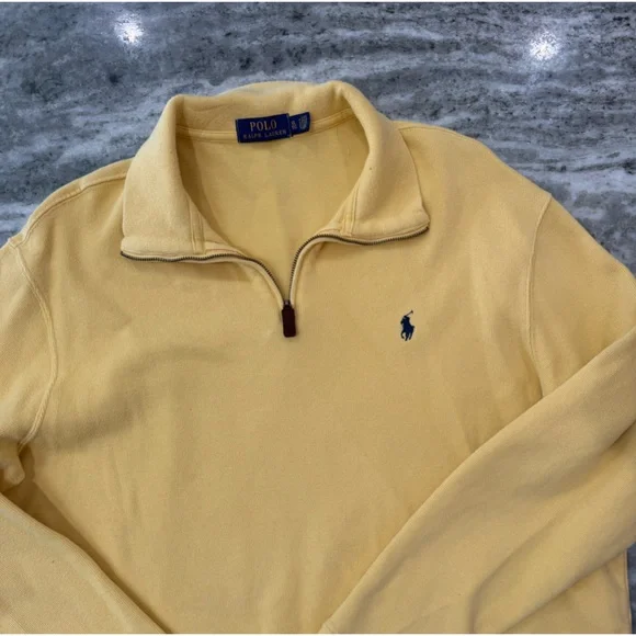 Polo by Ralph Lauren Yellow Sweatshirt Men’s XL - Picture 2 of 3